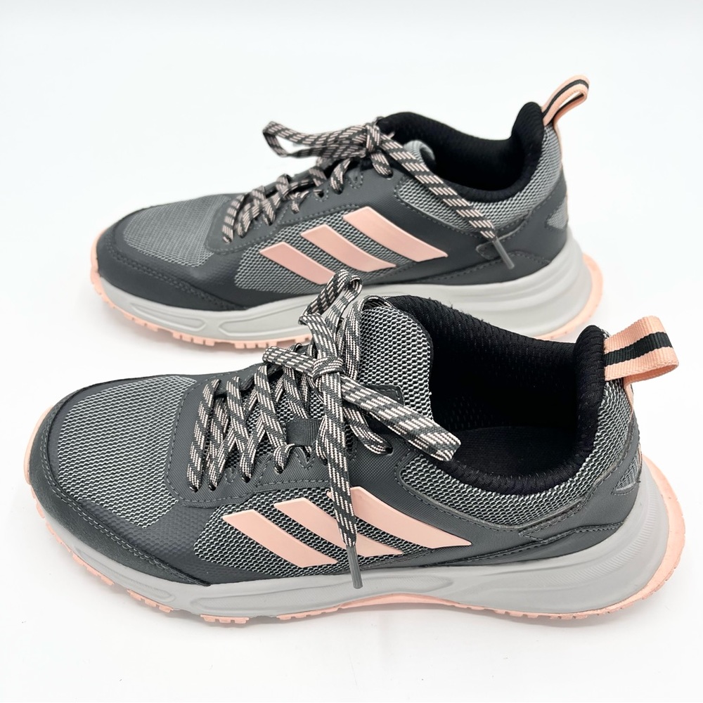 Adidas Rockadia Trail 3.0 Gray Peach Women's Running Shoes EG2523 Size 6